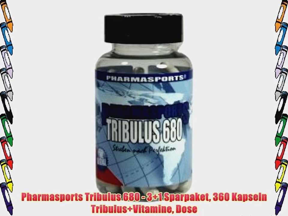 Pharmasports Tribulus 680 - 3 1 Sparpaket 360 Kapseln Tribulus Vitamine Dose