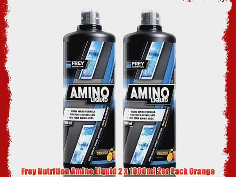 Frey Nutrition Amino Liquid 2 x 1000ml 2er Pack Orange