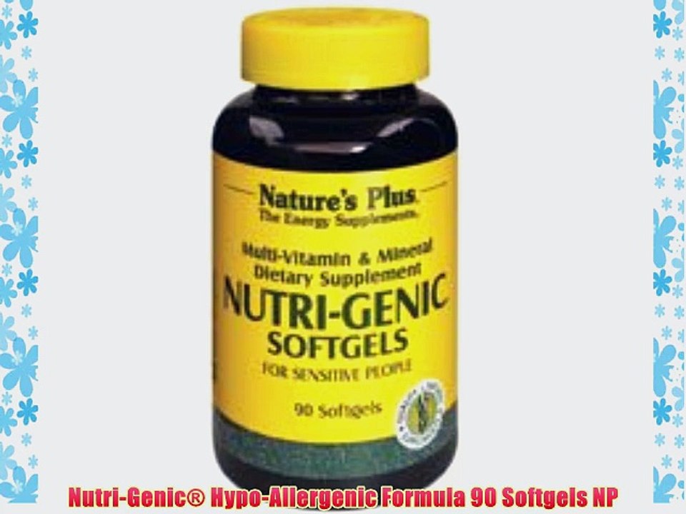 Nutri-Genic? Hypo-Allergenic Formula 90 Softgels NP