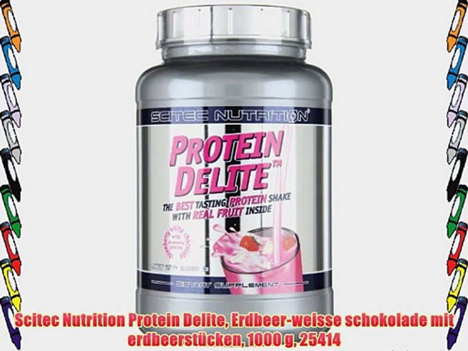Scitec Nutrition Protein Delite Erdbeer-weisse schokolade mit erdbeerst?cken 1000 g 25414