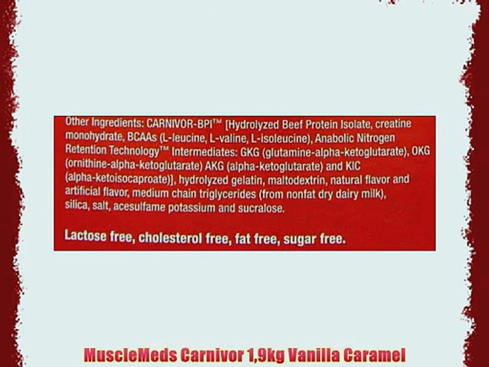 MuscleMeds Carnivor 19kg Vanilla Caramel