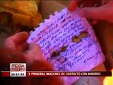 [22/08/2010] Primeras imágenes del contacto con los 33 mineros atrapados en Mina San José, Chile