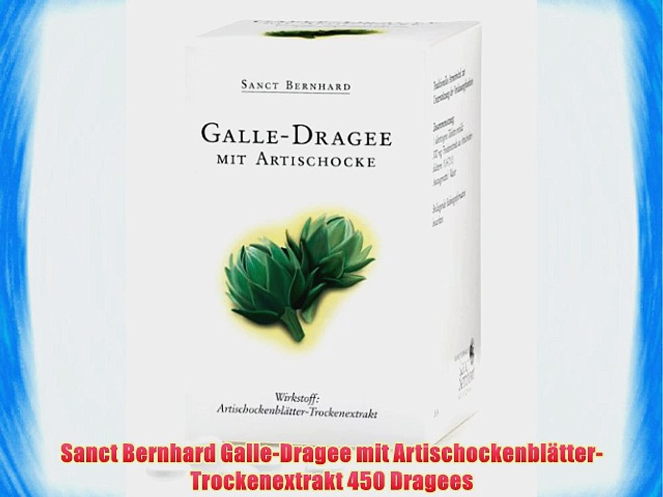 Sanct Bernhard Galle-Dragee mit Artischockenbl?tter-Trockenextrakt 450 Dragees