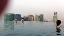 The view from infinity pool at Marina Bay Sands Hotel Singapore - the secret is revealed!