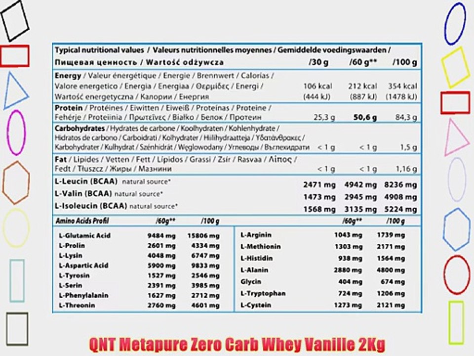 QNT Metapure Zero Carb Whey Vanille 2Kg