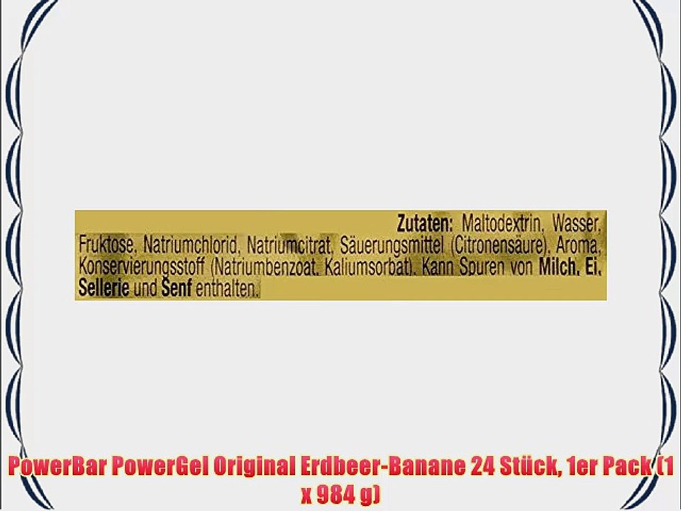 PowerBar PowerGel Original Erdbeer-Banane 24 St?ck 1er Pack (1 x 984 g)