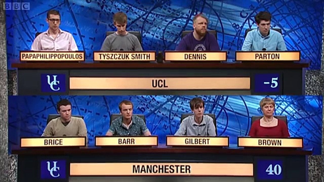 University Challenge S42E37 - UCL vs Manchester