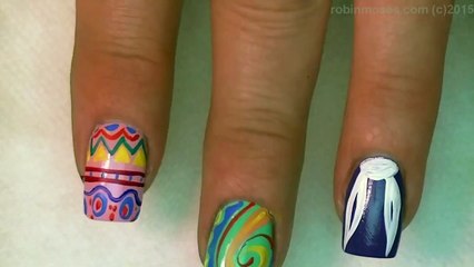 Easter Nails -  Pastel Bunny Rabbit Spring Nail Design