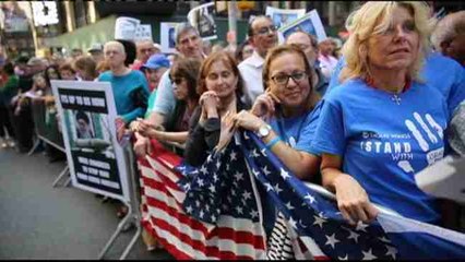 Miles de manifestantes rechazan en Nueva York el acuerdo con Irán