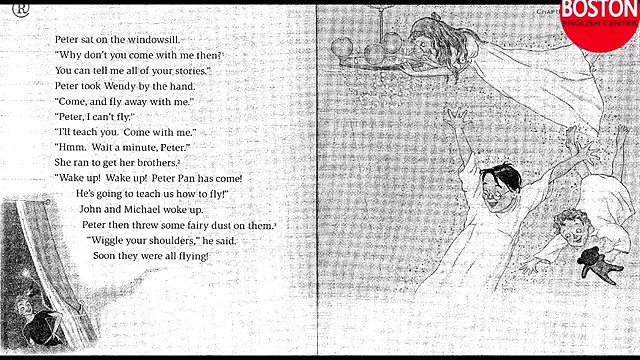 English listening practice Audio Picture Stories Beginner level Peterpan