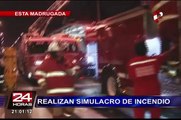 Realizan simulacro de incendio en centro de Lima: participaron más de 100 bomberos