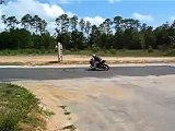 Sportbike Yamaha R6 Longest Smokey Donut Stunt at GDL Cycles