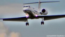 Gulfstream 5 OK-KKF Landing in Frankfurt Airport. Plane Spotting