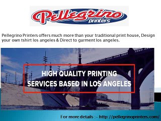 High Quality Printing Services based in Los Angeles