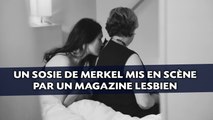 Un sosie de Merkel mis en scène par un magazine lesbien