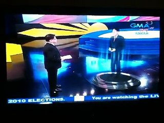 Manila: GMA 7 first real hologram news report Philippines 2010  Elections: May 10, 2010