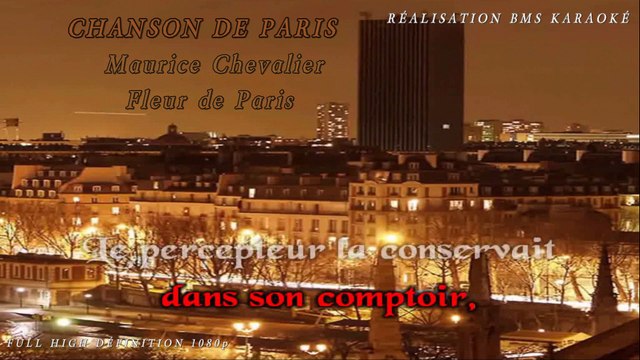 Karaoké Chanson de Paris Maurice Chevalier Fleur de Paris