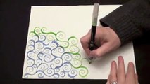 ASMR Tingly Doodle Spiral Vines (high quality sound, drawing, trigger, Zen doodle, no speaking)