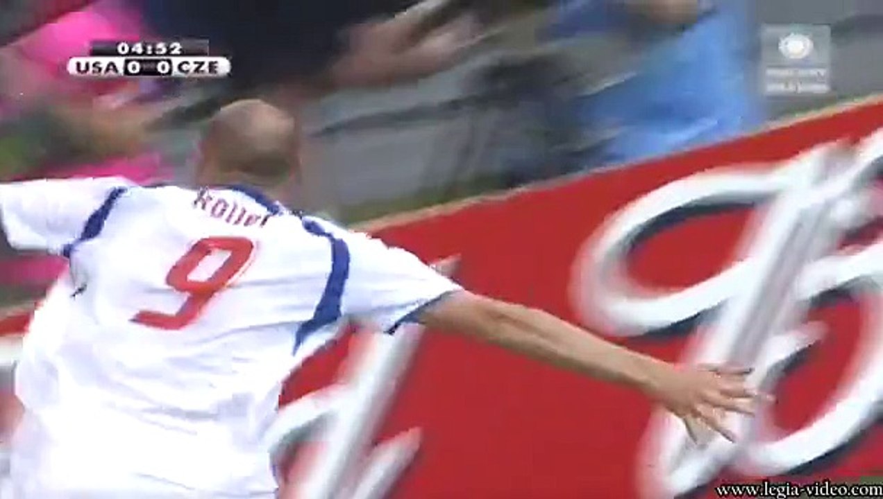 Jan Koller goal- USA Czech Rep. 1:0