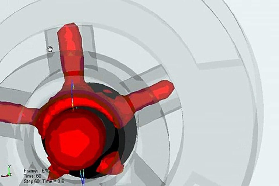 Hydraulic check valve chattering motion CFD