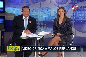VIDEO: revelan material que critica 'malos' peruanos que "dicen amar al país"