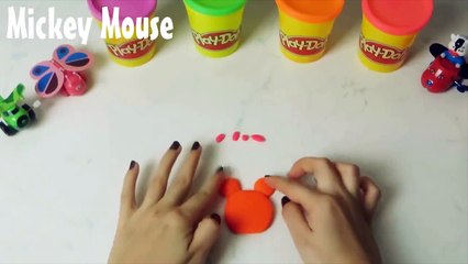 Play Doh Peppa Pig Hello Kitty Mickey Mouse Tutorial
