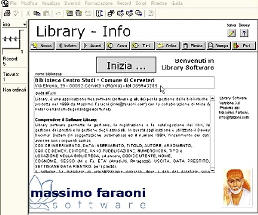 Free Software Library3 - Gestione Biblioteca