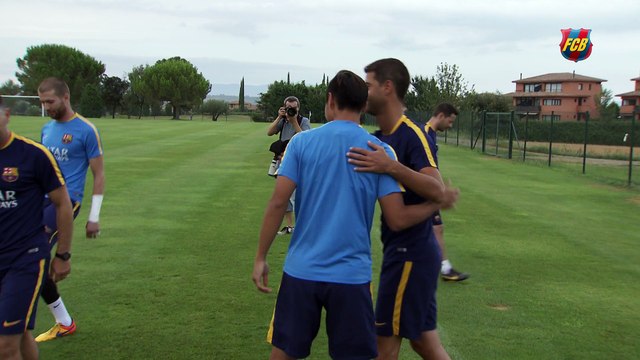 FCB Masia: primer entrenament de Gerard López al FC Barcelona B