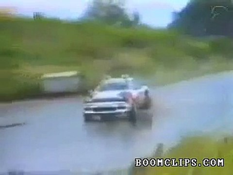 Rally Car Lands On Spectators Car...................................!!!!!!!!!!!!!!!!!!!!!!!!!!!!