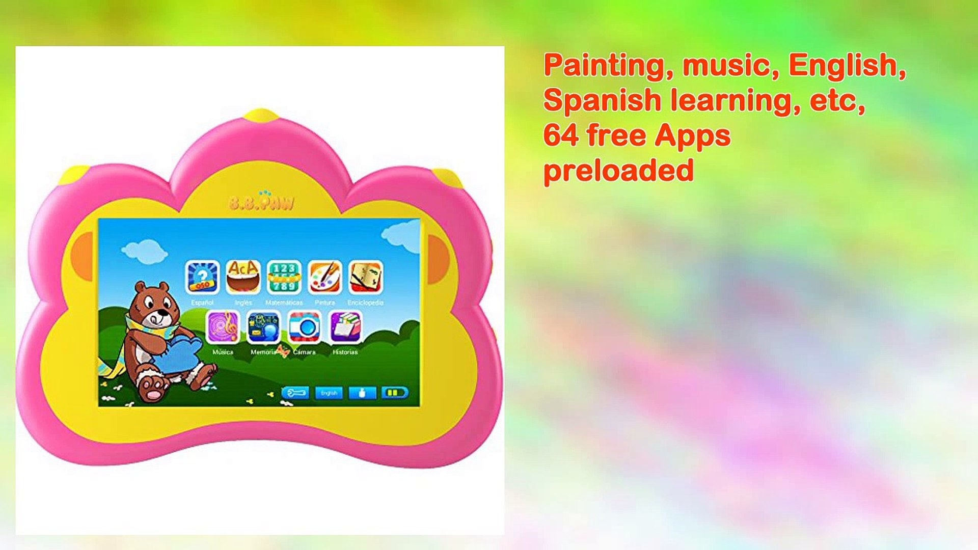 ⁣B.b.paw Spanish English Painting Learning Machine