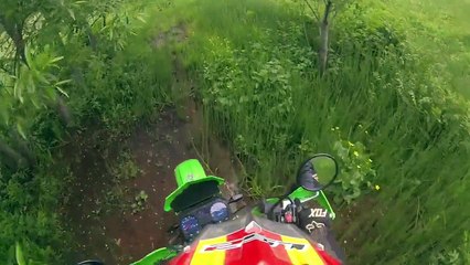 KTM EXC 250 & Kawasaki KMX 125 ENDURO AUSFLUG 2015 + Police