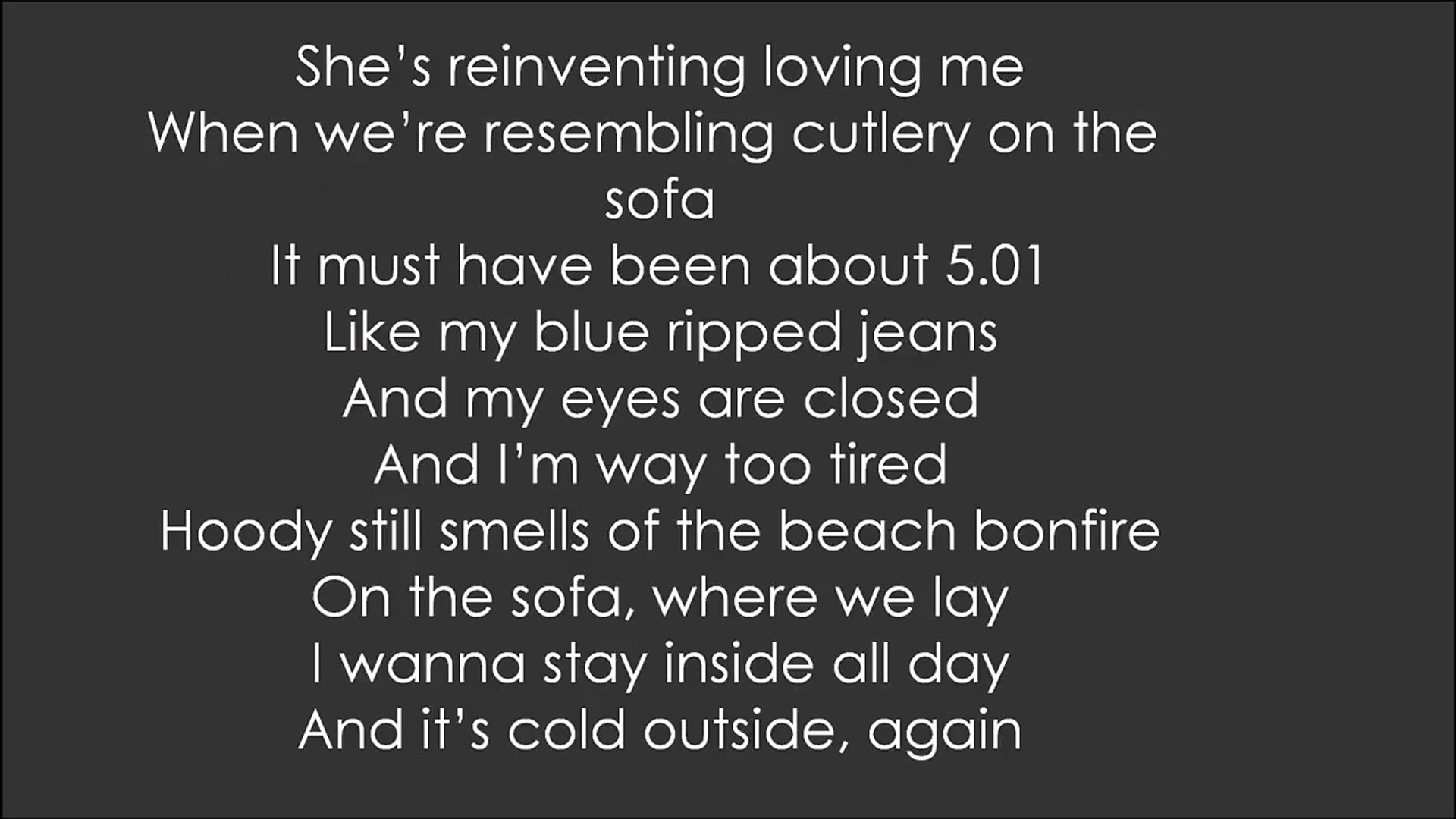 Ed Sheeran - Sofa Lyrics