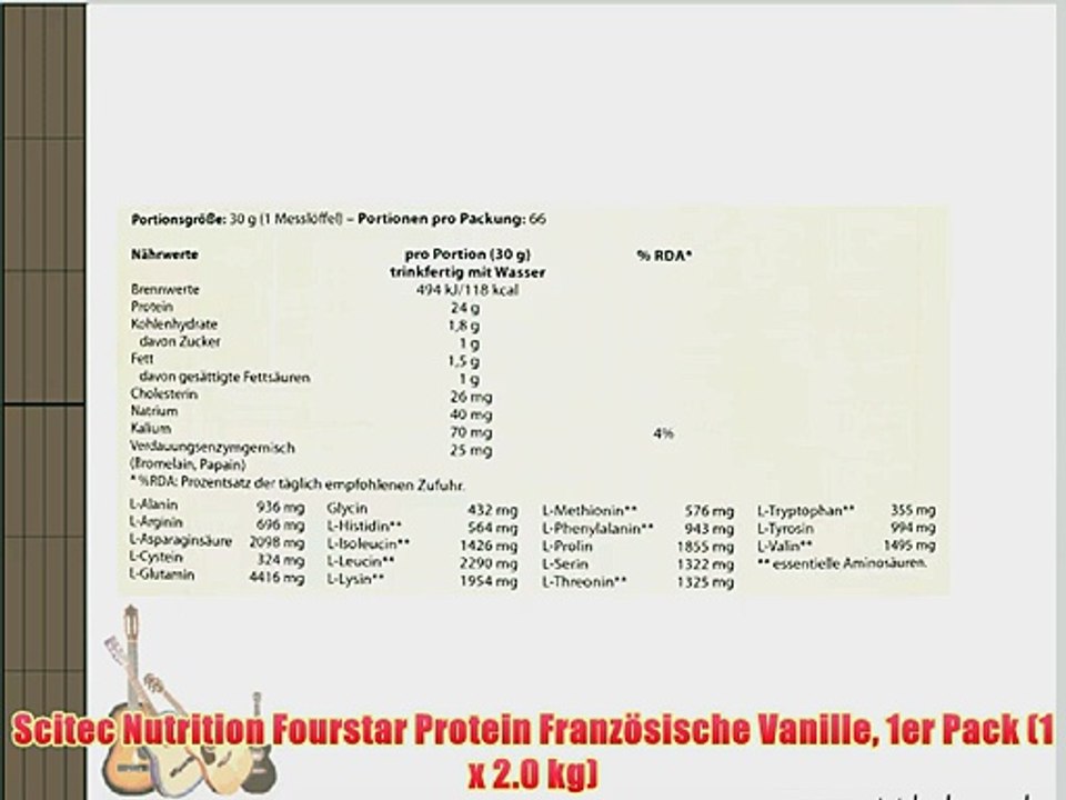 Scitec Nutrition Fourstar Protein Franz?sische Vanille 1er Pack (1 x 2.0 kg)
