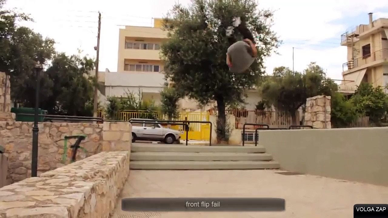 front flip fail