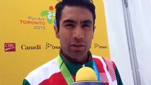 Juan Luis Barrios contento por el bronce