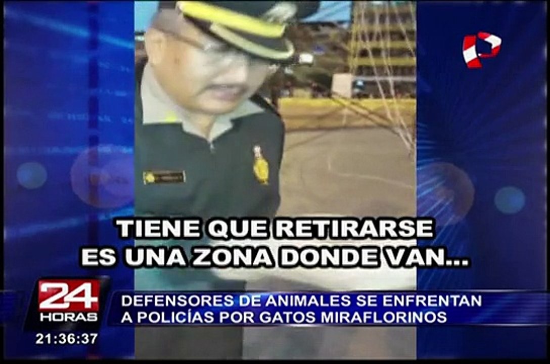 Miraflores: defensores de los animales se enfre...