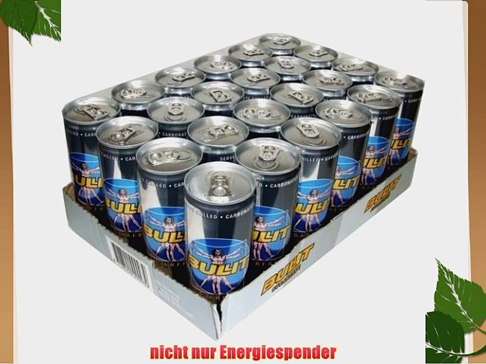Bullit Energy Drink 'Sugarfree' 24 x 025l Dose