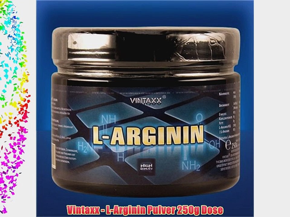 Vintaxx - L-Arginin Pulver 250g Dose