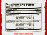 Life Extension Vitamin E Gamma E Tocopherol/Tocotrienols 60 Softgel-Kaps.