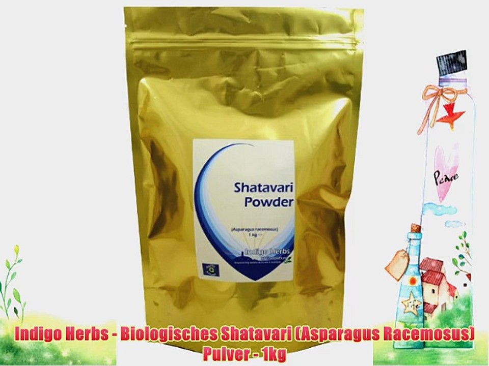 Indigo Herbs - Biologisches Shatavari (Asparagus Racemosus) Pulver - 1kg