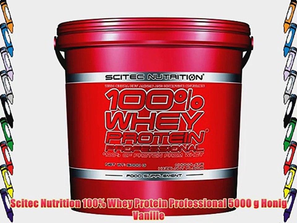 Scitec Nutrition 100% Whey Protein Professional 5000 g Honig Vanille
