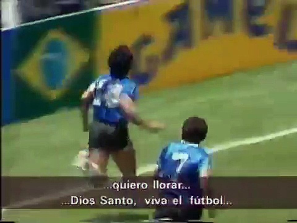 Gol de Maradona a los ingleses relatado