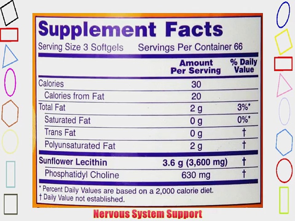 Now Foods Sonnenblumen-Lecithin 1200 mg 200 Kapseln