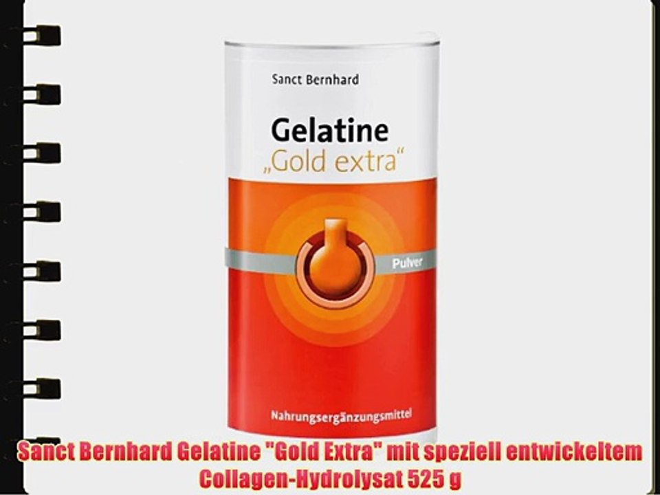 Sanct Bernhard Gelatine Gold Extra mit speziell entwickeltem Collagen-Hydrolysat 525 g