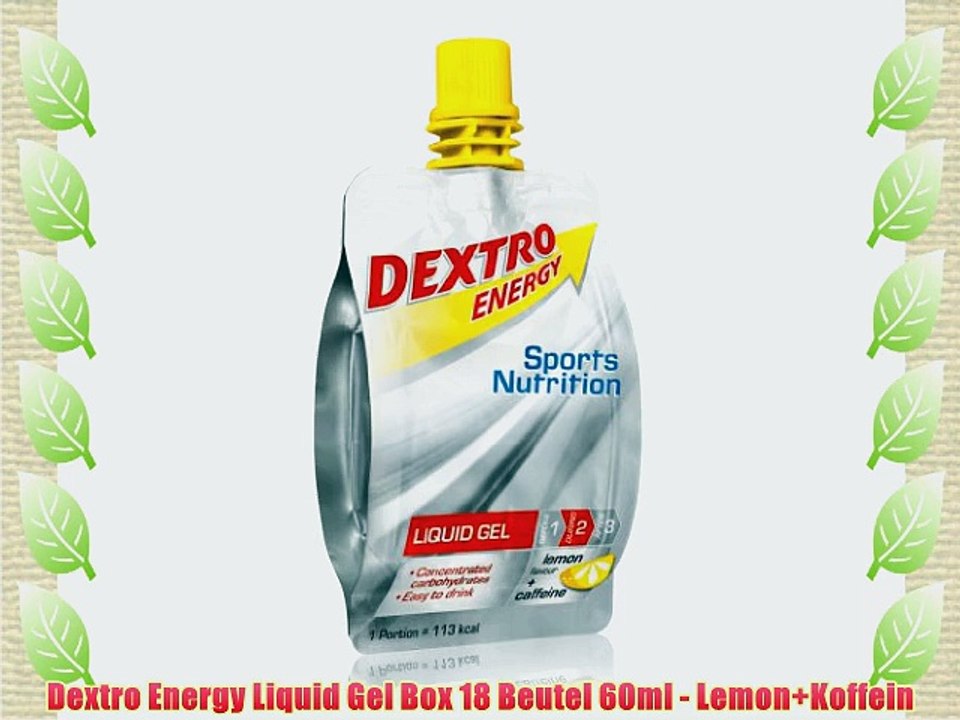 Dextro Energy Liquid Gel Box 18 Beutel 60ml - Lemon Koffein
