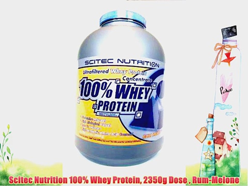 Scitec Nutrition 100% Whey Protein 2350g Dose  Rum-Melone