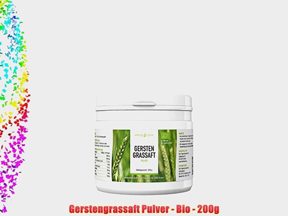 Gerstengrassaft Pulver - Bio - 200g