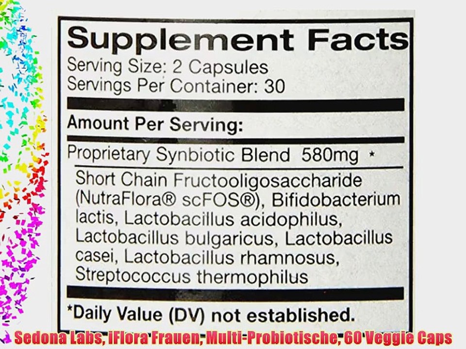 Sedona Labs iFlora Frauen Multi-Probiotische 60 Veggie Caps