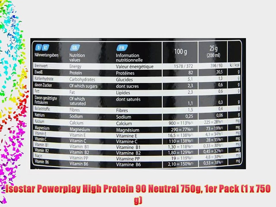 Isostar Powerplay High Protein 90 Neutral 750g 1er Pack (1 x 750 g)
