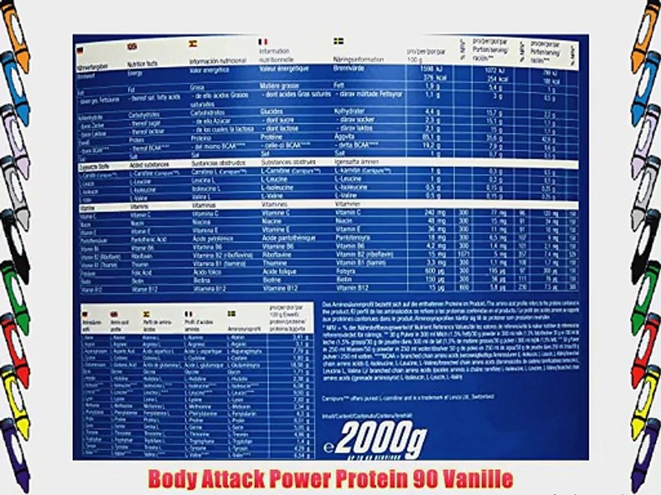 Body Attack Power Protein 90 Vanille